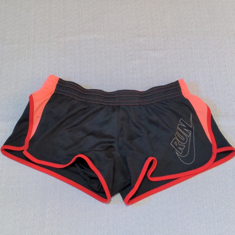Nike Dri Fit Running Shorts in Black Pink & Red